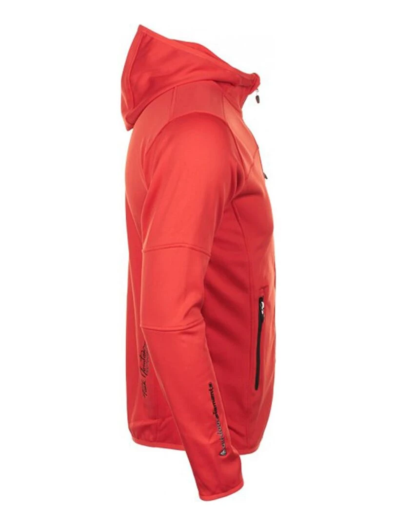 Blouson polar shell homme CAMPUS   PEAK MOUNTAIN   Rouge