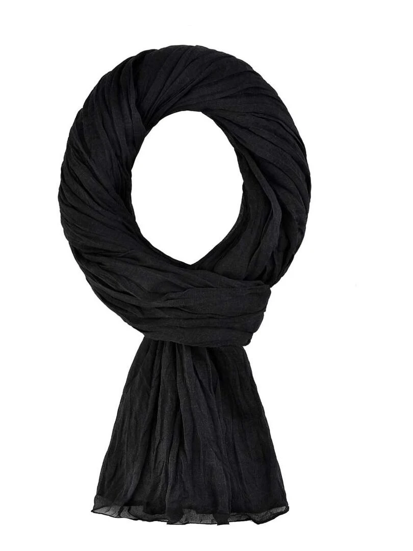 Chèche coton Uni Noir