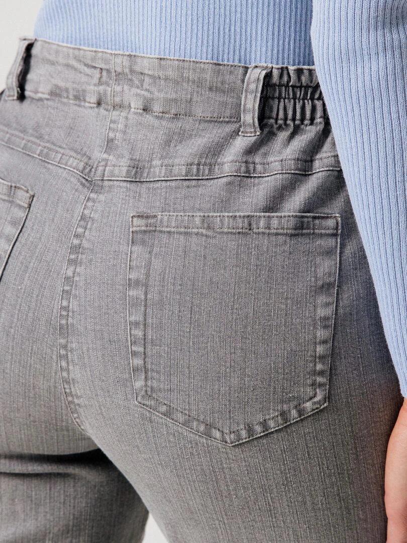 Jean 5 poches extensible   Damart   Gris
