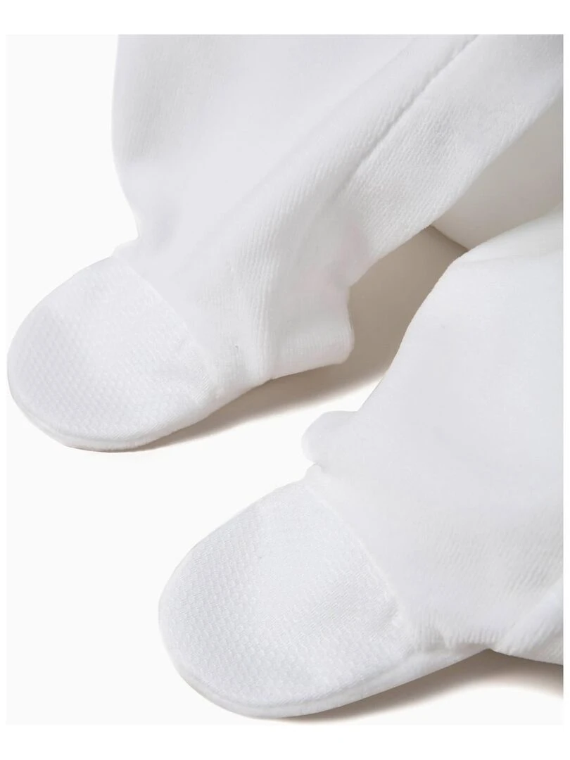 GRENOUILLÈRE BIMATIÈRE VELOURS   ESSENTIALS LINE   Blanc