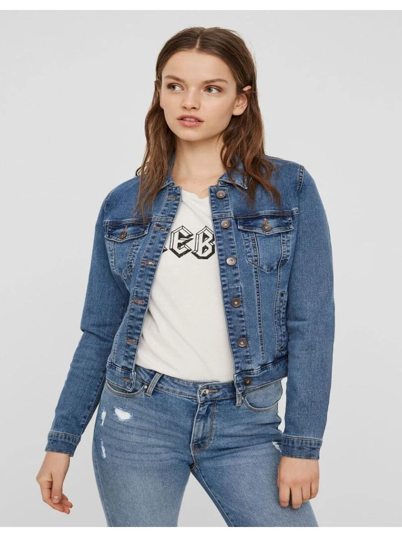 Veste en denim Vero Moda Bleu