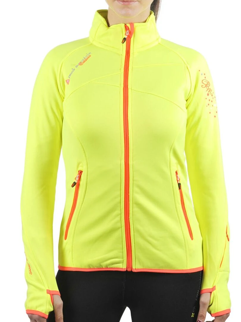 Blouson polarshell femme ACLIMATE Jaune