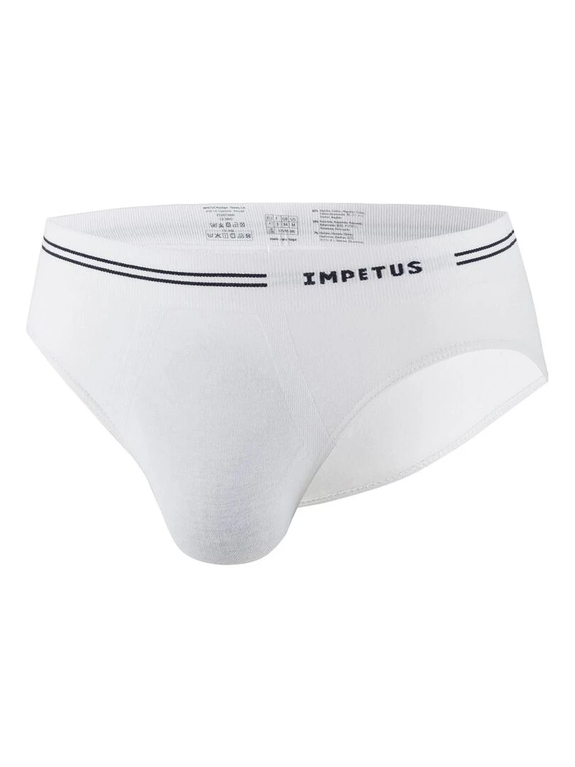 Slip en coton sans couture Essentials   Blanc