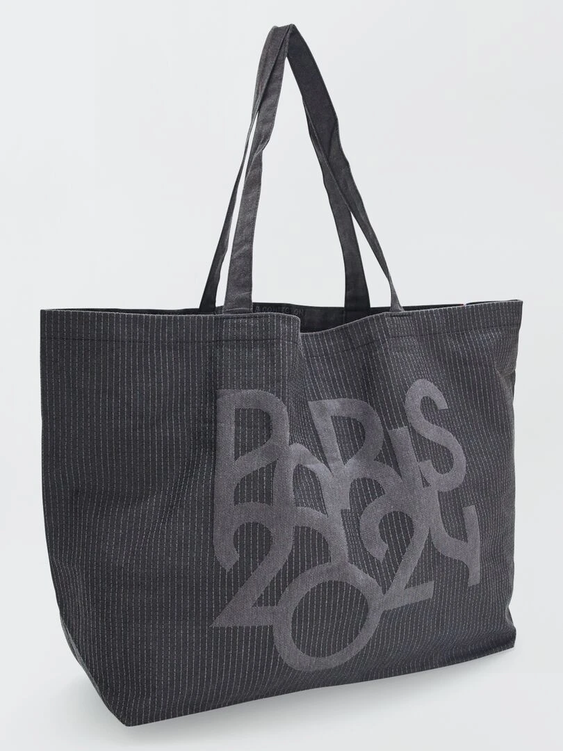 Grand tote bag   Paris 2024   Gris