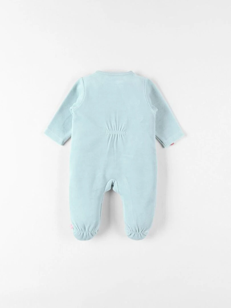 Pyjama 1 pièce lapin en velours    Noukie's   Bleu