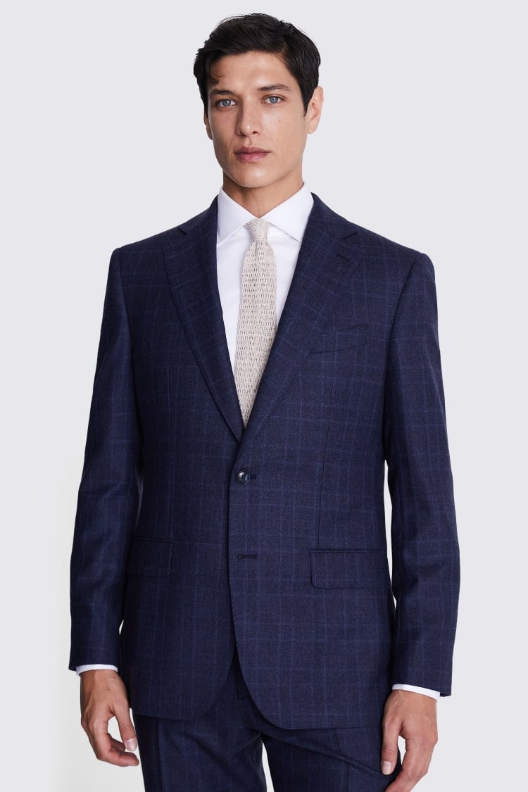 Regular Fit Blue Check Jacket Buy Online at Moss