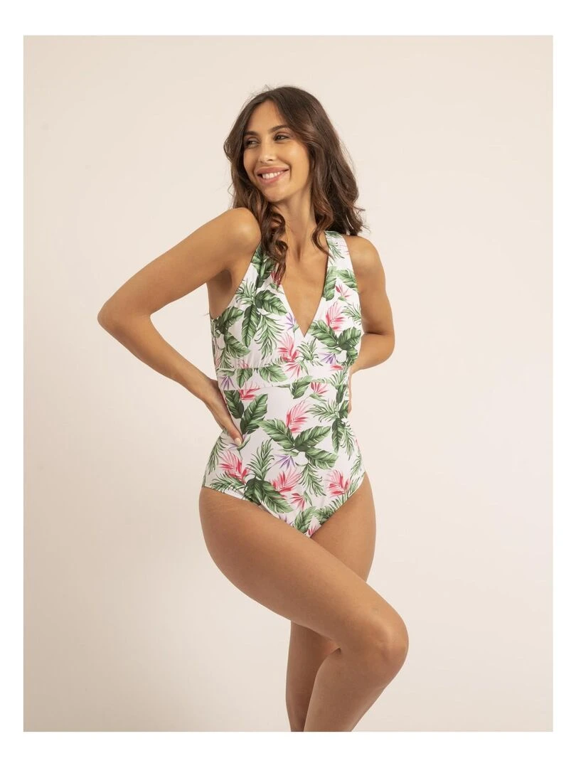 Maillot 1 pièce motifs GABY   Blanc