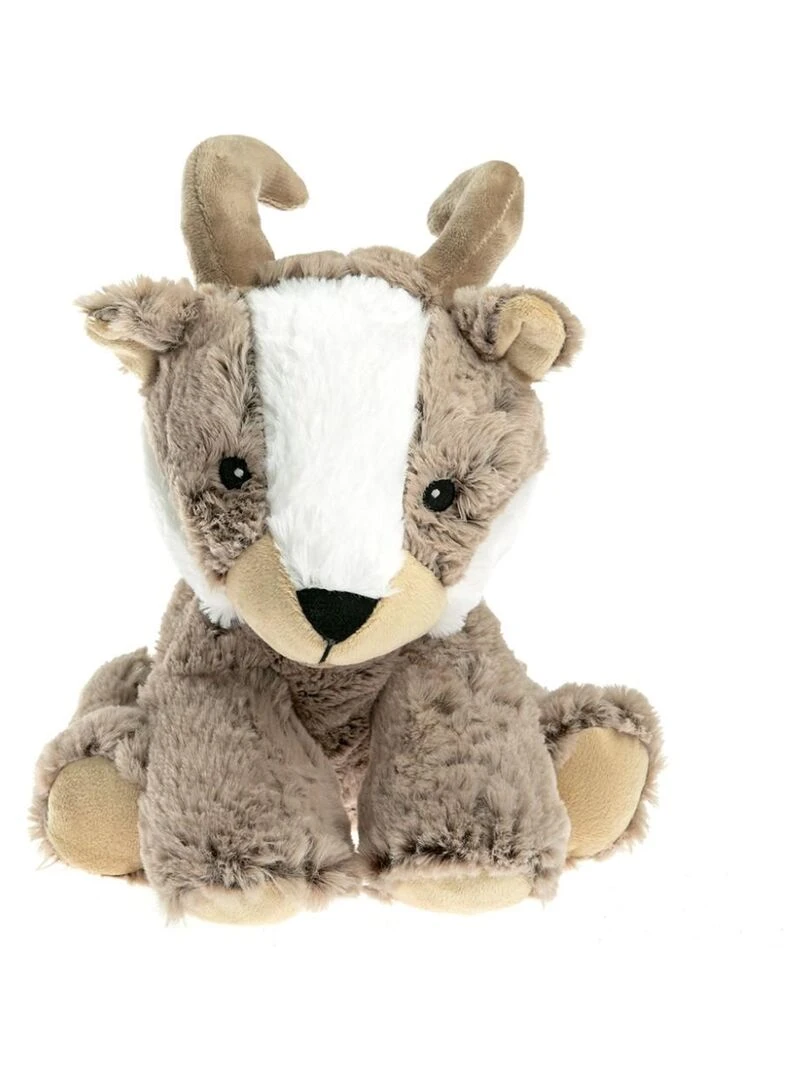 Peluche Bouillotte Chamois Made in France Marron