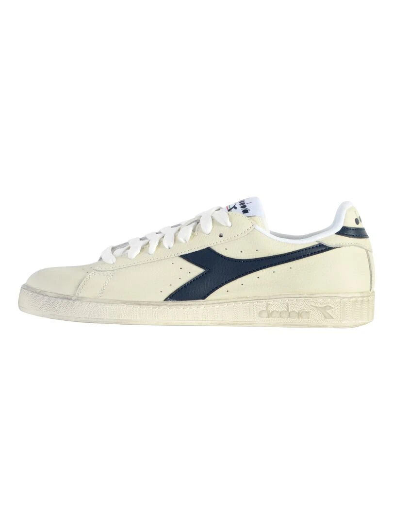 Basket Cuir Diadora Game L Low Waxed Blanc