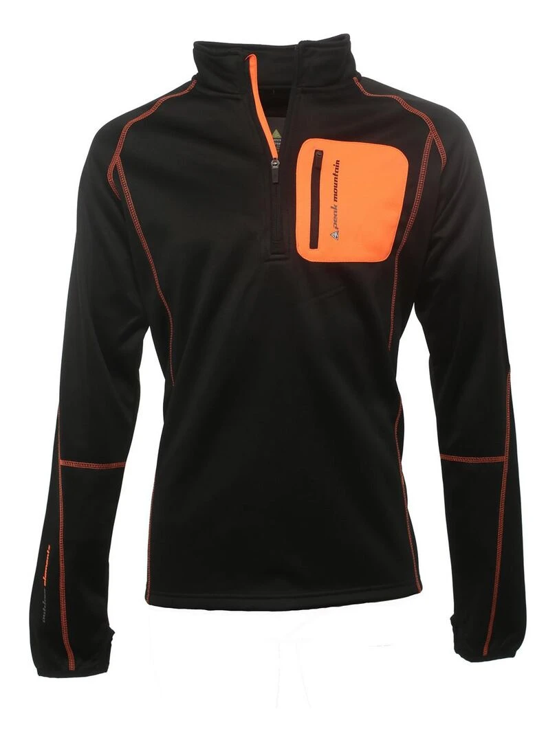 Sweat polaire homme CERUNO PEAK MOUNTAIN Noir Noir