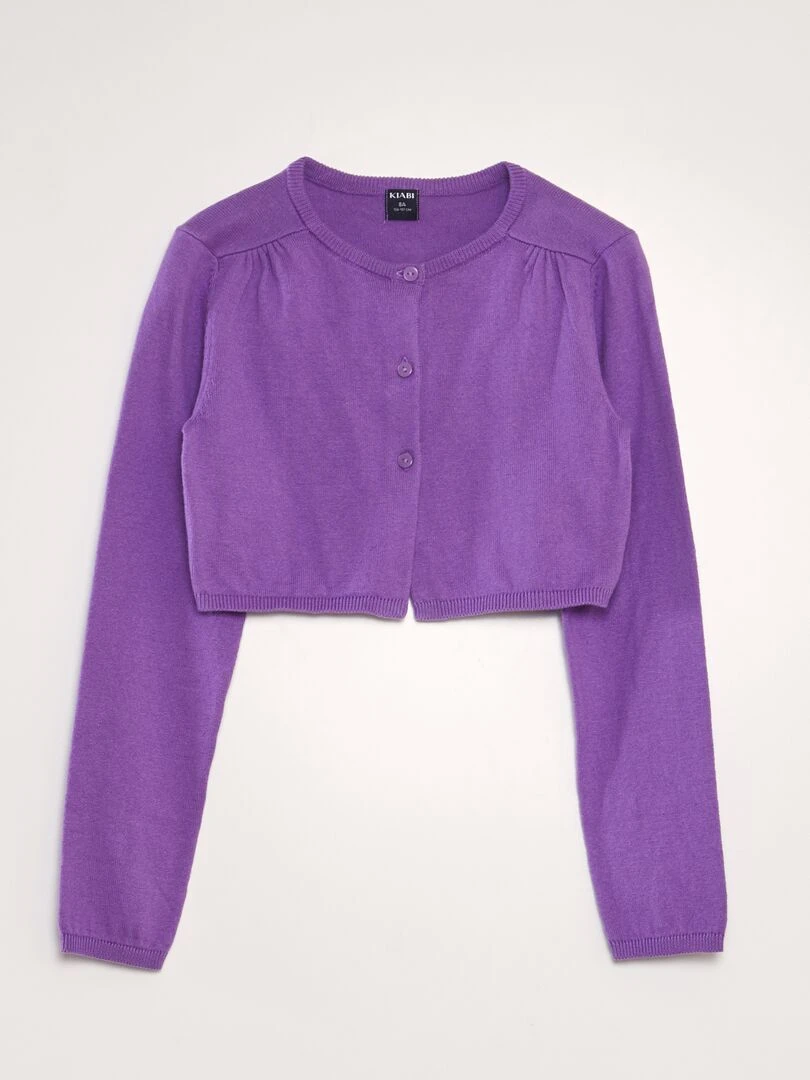 Gilet type boléro Violet