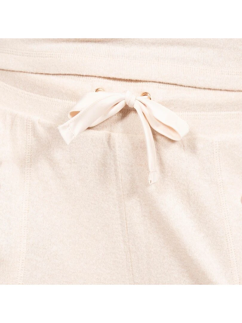 Pantalon large Femme Beige Beige