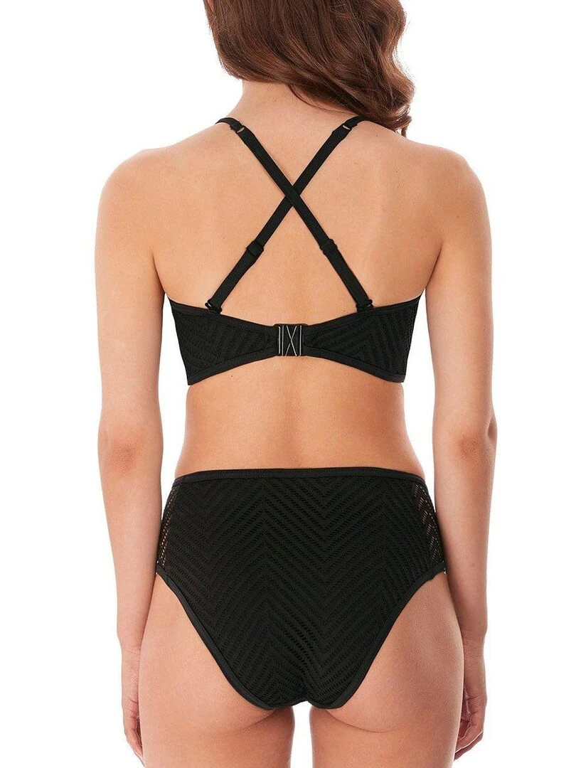 Haut de maillot brassière à armatures cachées Urban   Noir