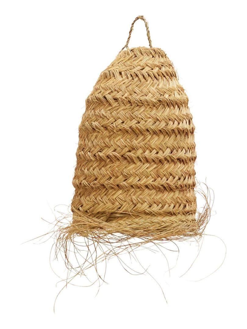 Abat jour tube fibre de palmier Beige