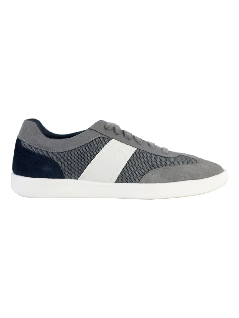 Basket Cuir Geox U Rieti Mesh Gris