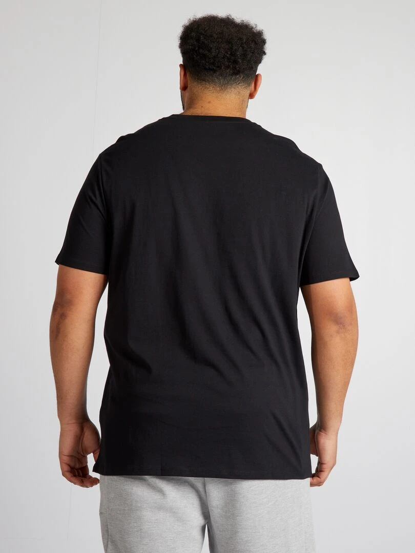 T shirt en maille jersey   Noir