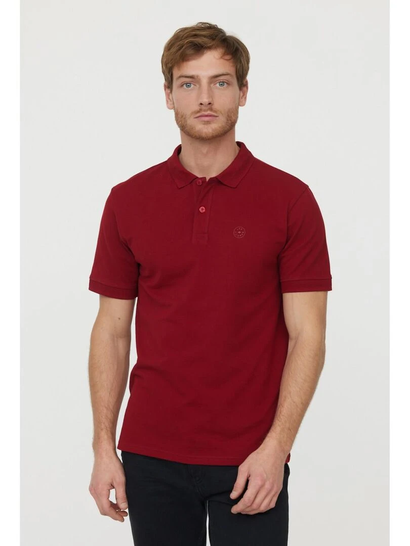 Lee Cooper T Shirt manches courtes coton regular BAKO Rouge