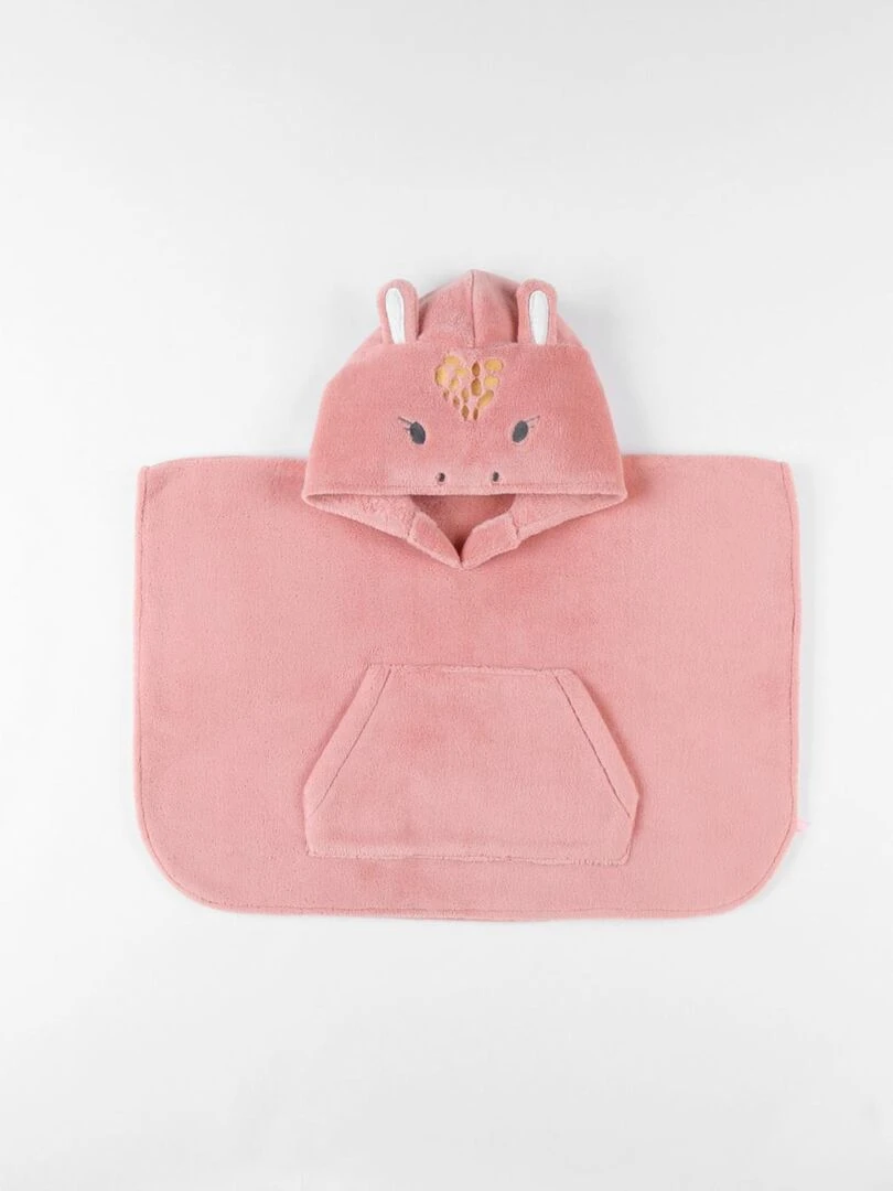Poncho Tiga en Groloudoux® poudré Noukie's Rose