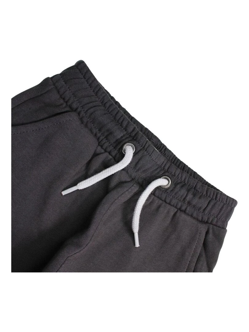 Lee Cooper   Jogging fille imprimé logo en coton   Gris