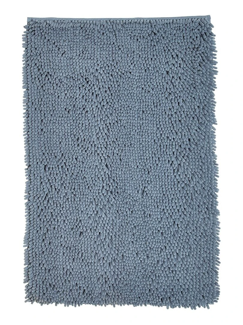 Tapis de bain mèche uni 'ESSENTIAL' 'TODAY' Bleu ardoise