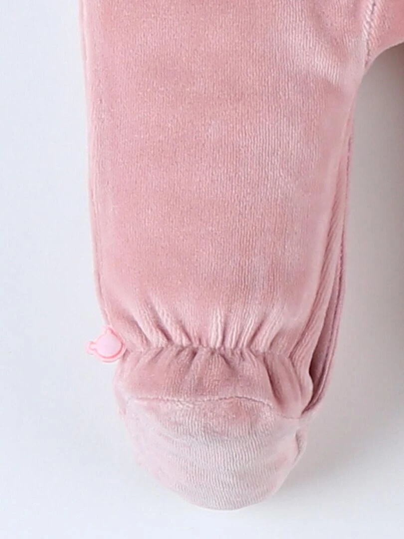 Pyjama Dors bien velours Lina & Joy   Noukie's   Rose