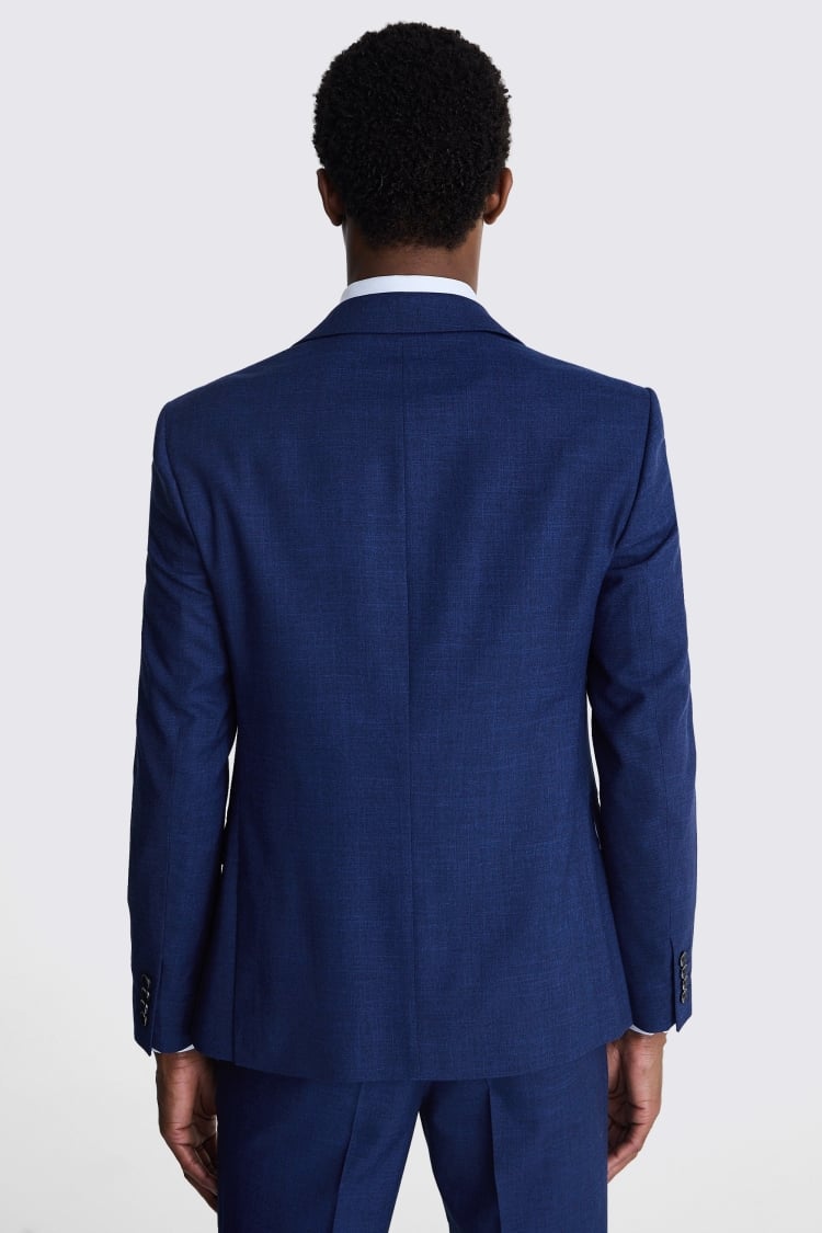 Slim Fit Blue Slub Jacket   Buy Online at Moss