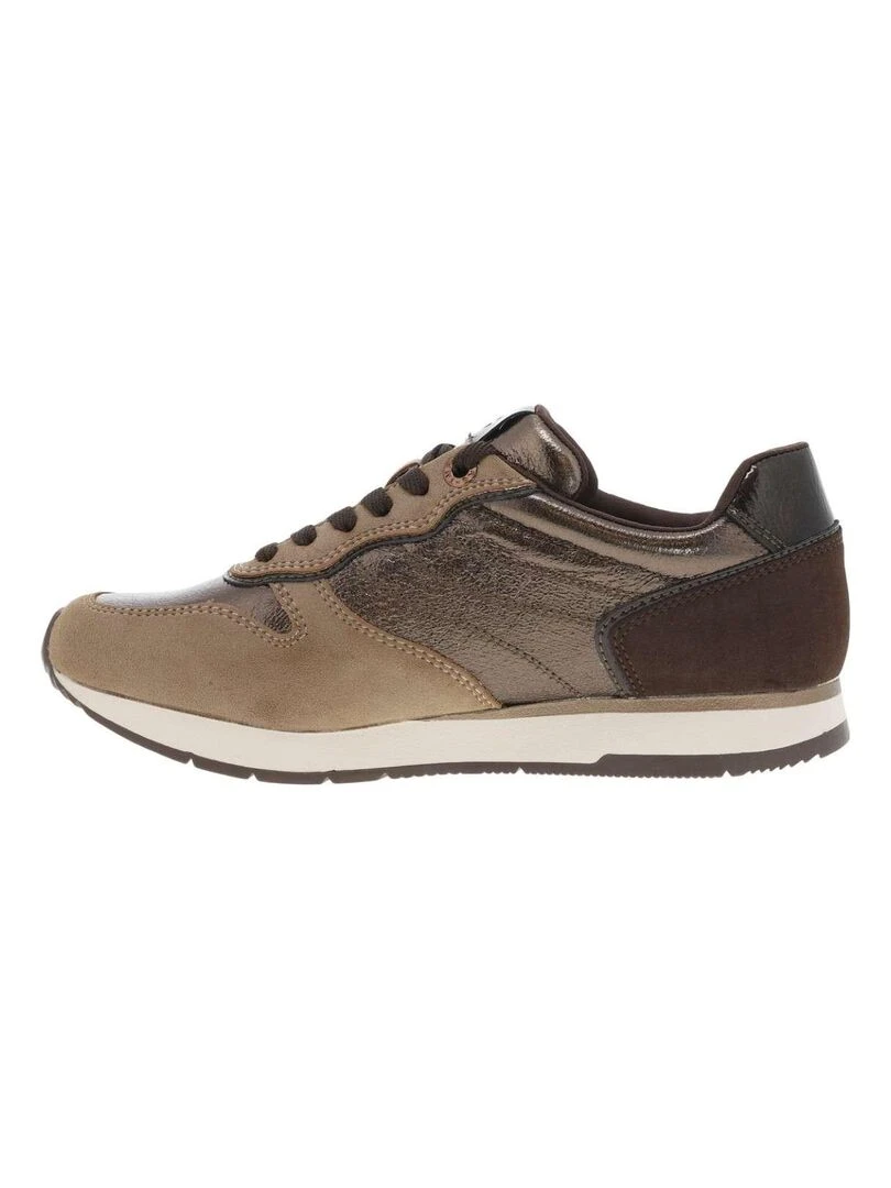 TAMARIS   Baskets talon plat   Taupe