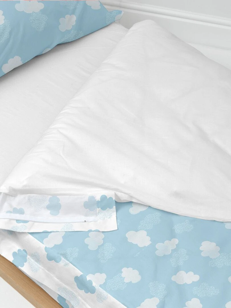 Couchage prêt à dormir Avec rembourrage Clouds "Happyfriday" Bleu