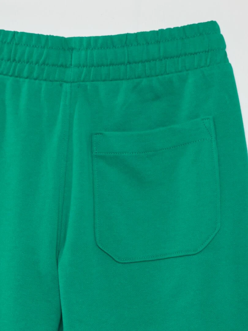 Short uni en molleton   Vert
