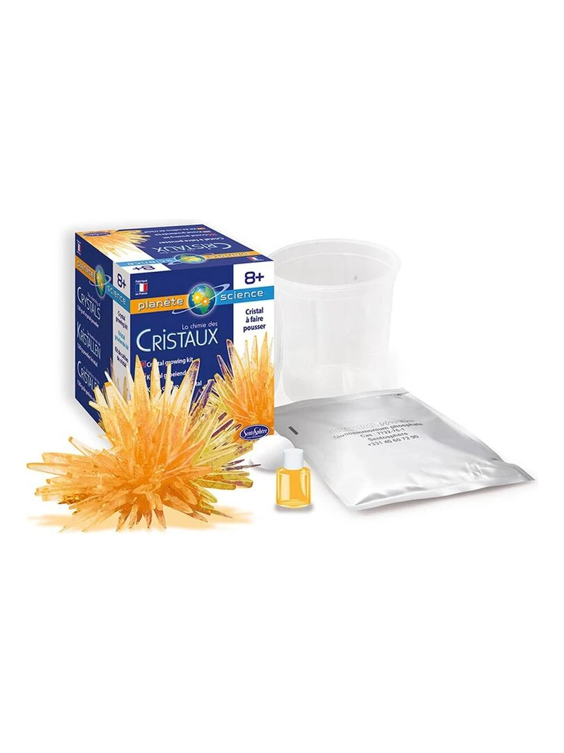 Cristal Jaune Individuel La Chimie Des Cristaux N/A