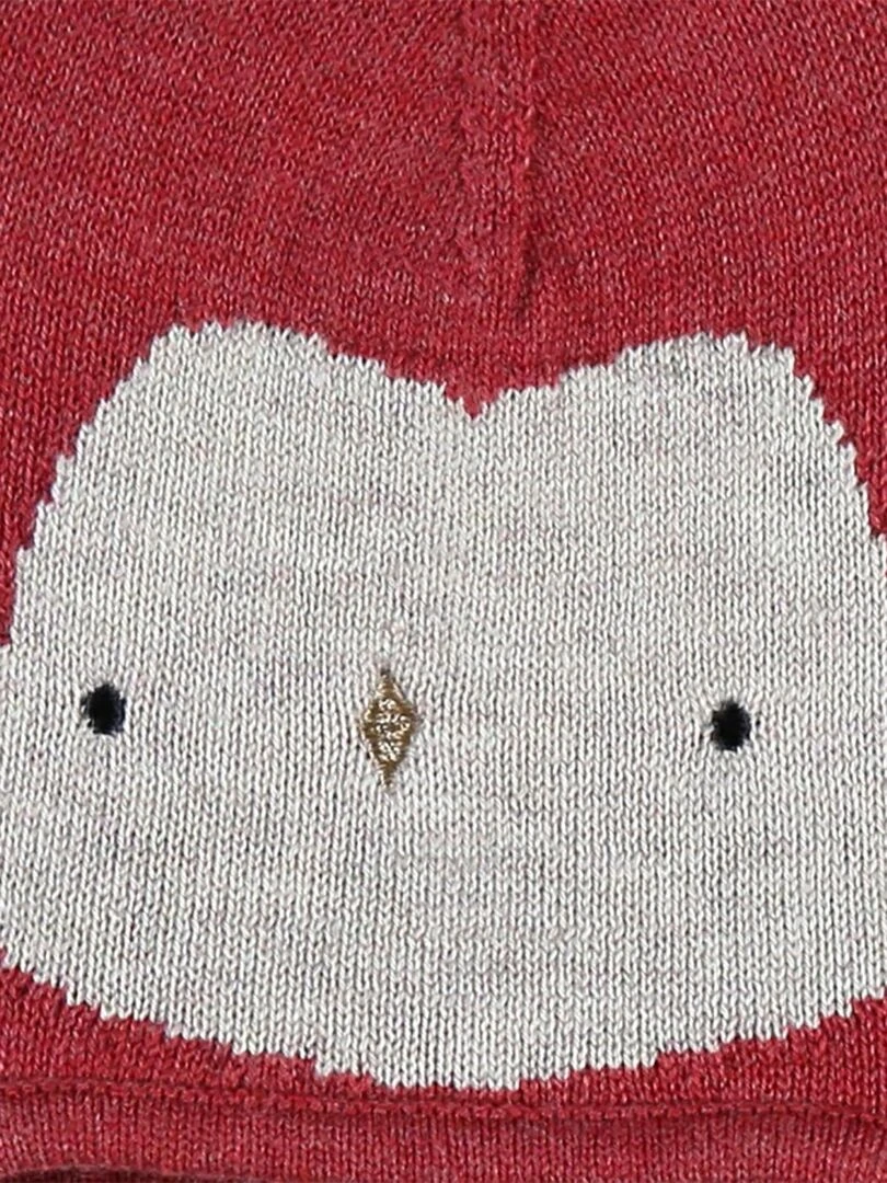 Bonnet chouette en tricot    Noukie's   Rose