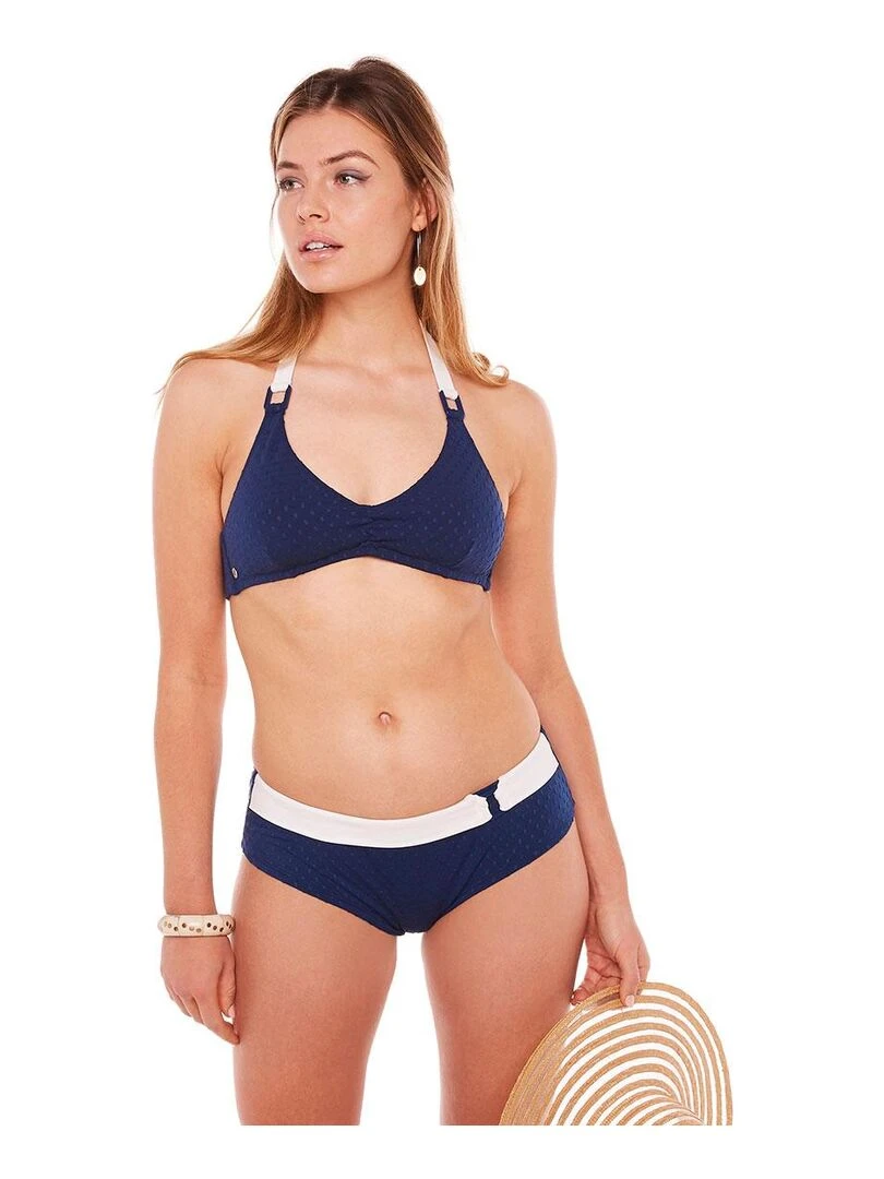 Haut de maillot triangle PAREO   Brigitte Bardot Bain   Bleu