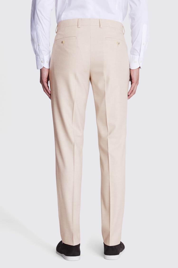 Tailored Fit Camel Twill Trousers   Buy Online at Moss