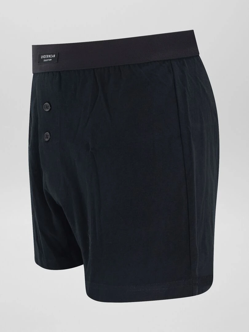 Lot de 3 boxers unis   Noir