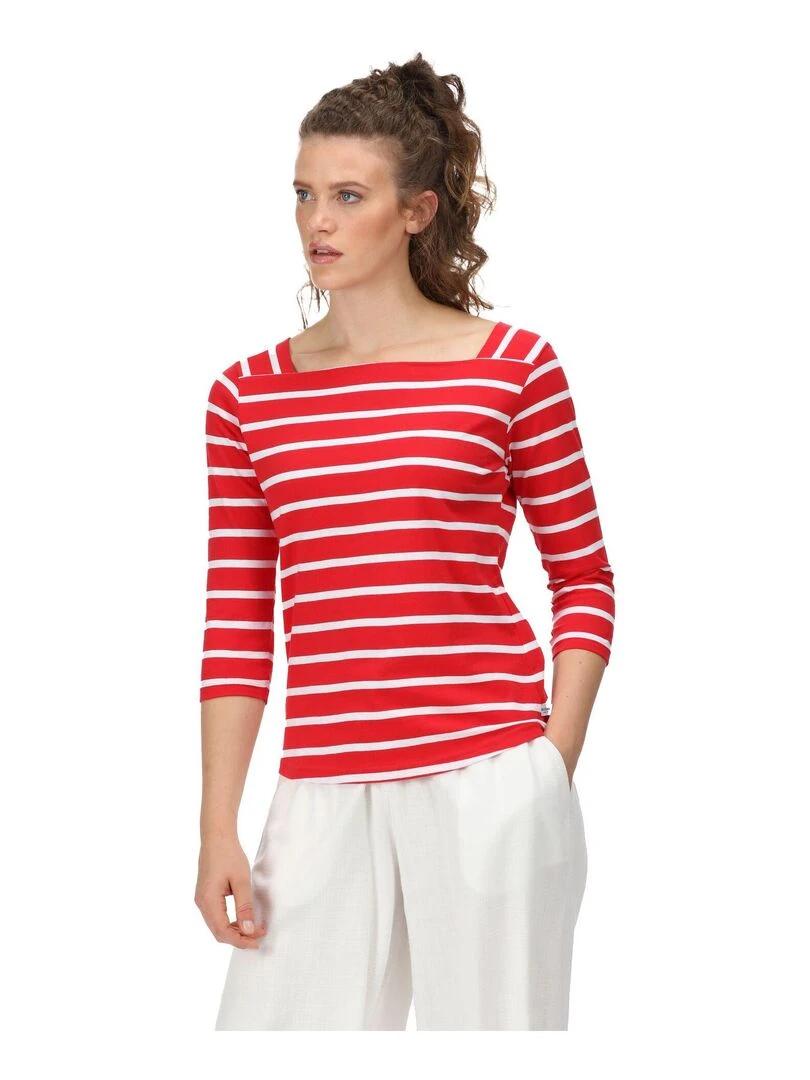 Regatta   T shirt POLEXIA   Blanc Rouge