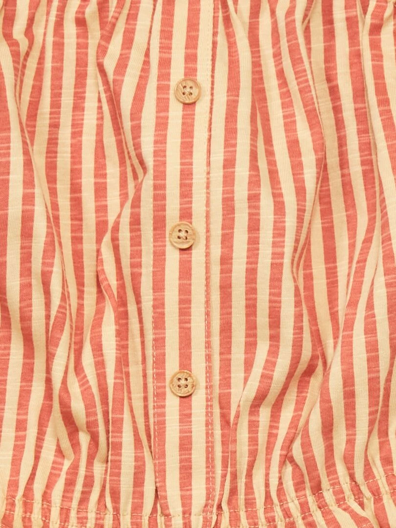 Débardeur rayé   Orange