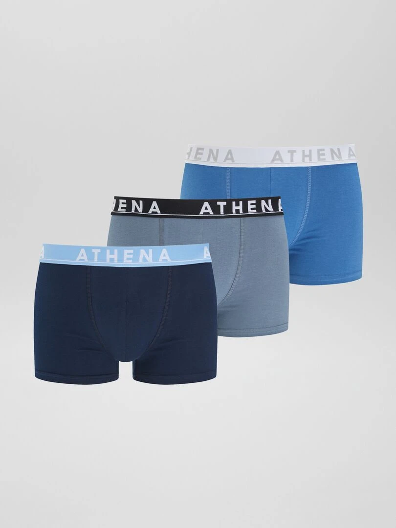 Lot de 3 boxers 'Athena' Bleu