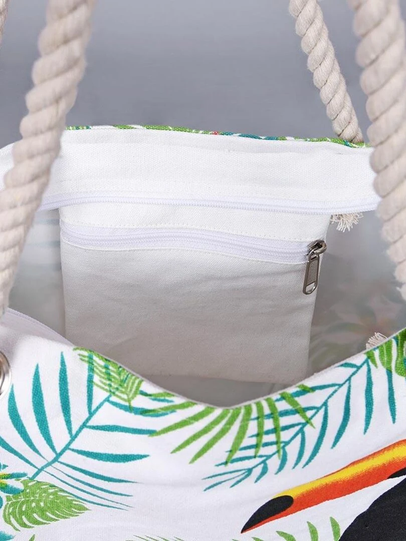 Sac de plage Toucan Multicolore