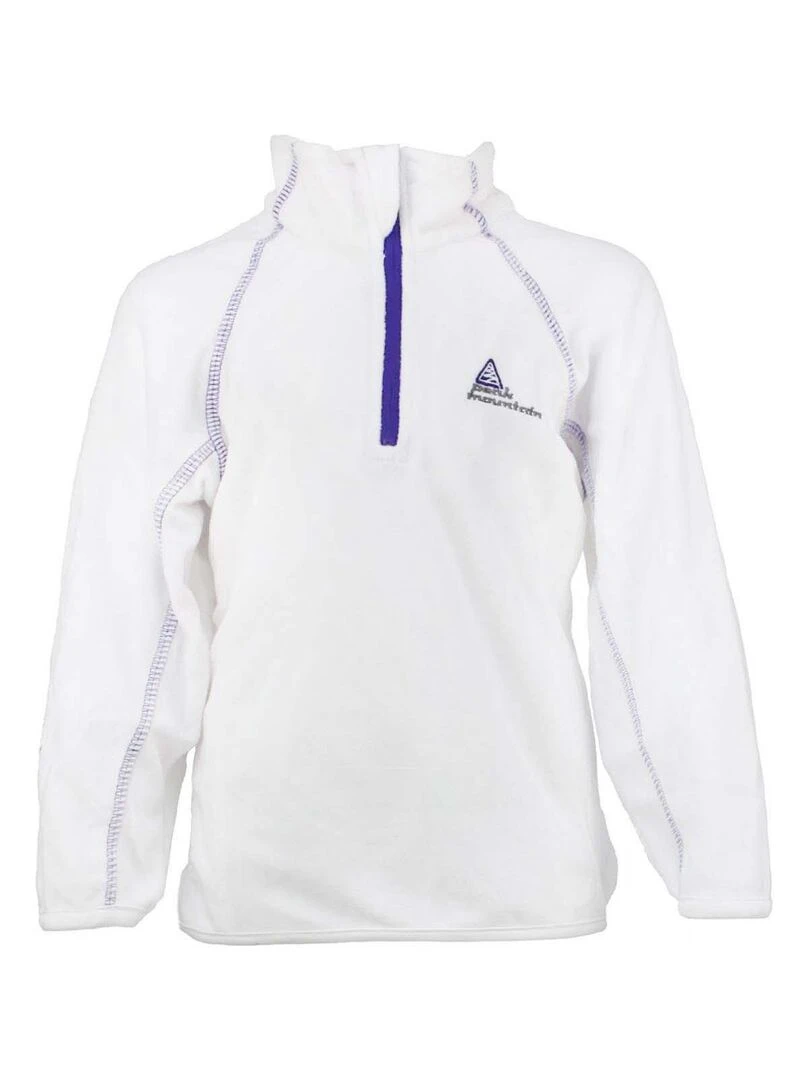 Sweat polaire fille FAFINE PEAK MOUNTAIN Blanc