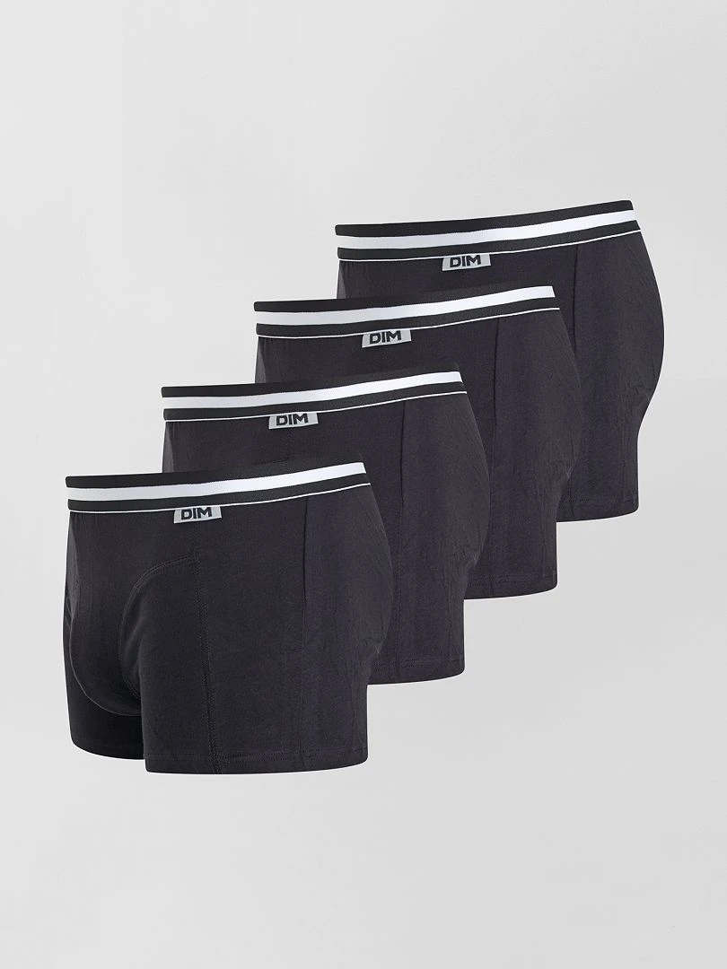 Lot de 4 boxers ecodim 'DIM' noir