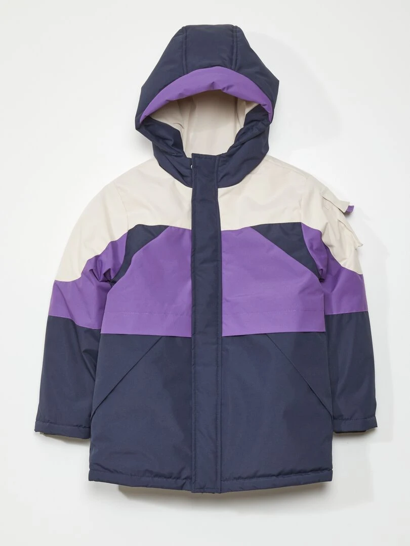 Doudoune déperlante   Violet/bleu/beige