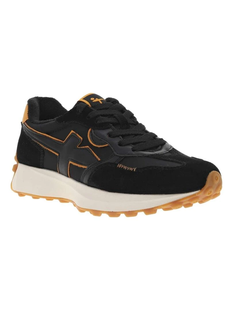 TAMARIS Baskets basses cuir Noir