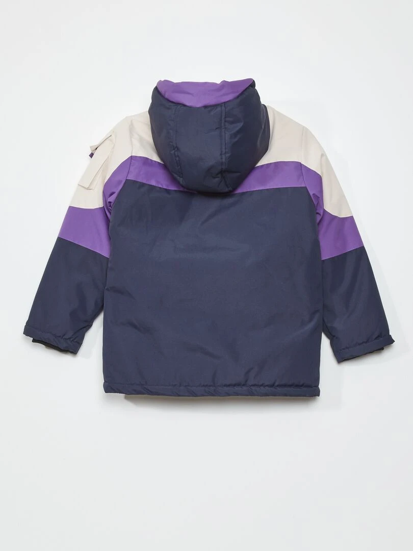 Doudoune déperlante Violet/bleu/beige