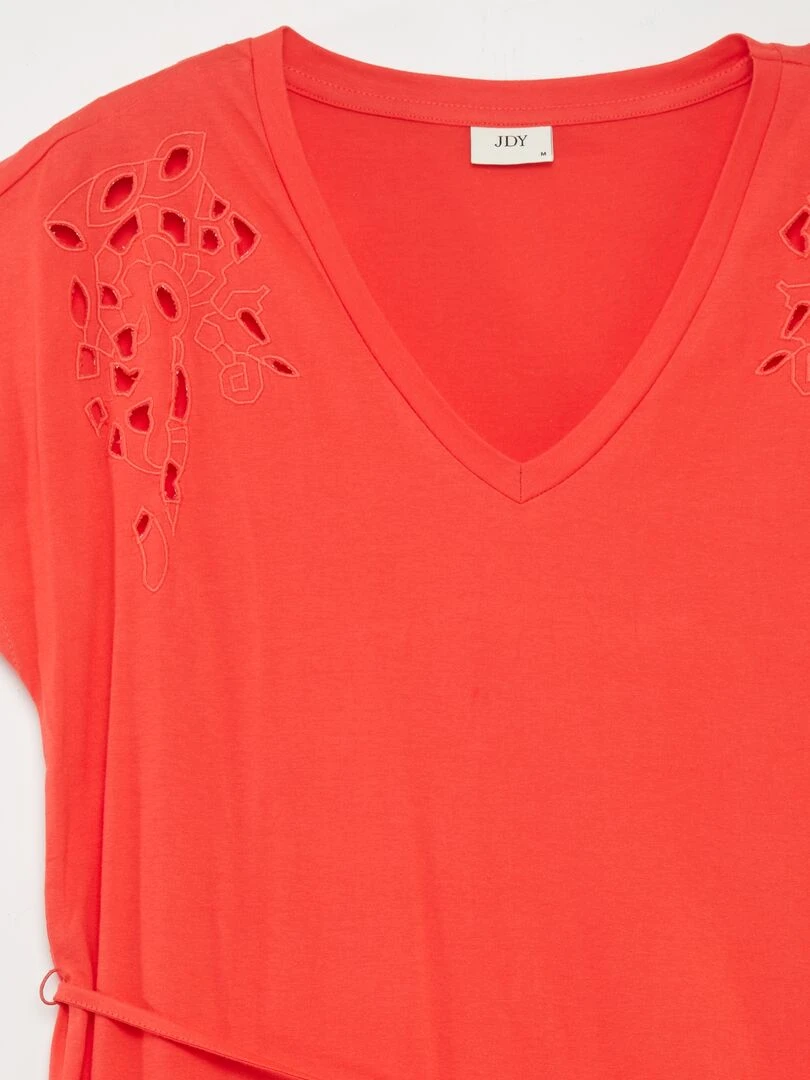 Robe en jersey   Rouge