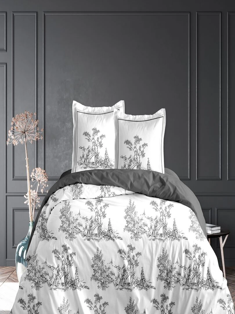 NUIT DE SEDUCTION GRIS HC 240x220 PLACEE + 2TAIES PLACEES Gris