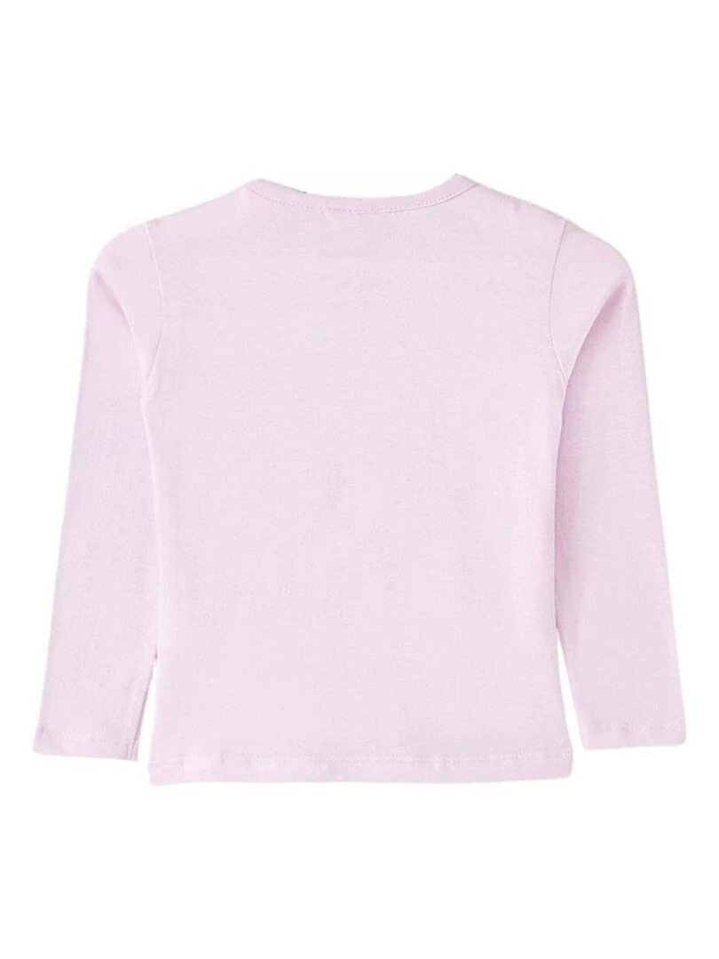 Disney T shirt fille imprimé La Reine Des Neiges en coton Violet