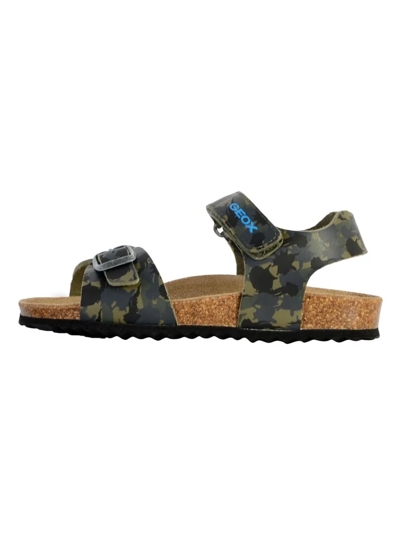 Sandale Cuir Enfant Geox Ghita Marron