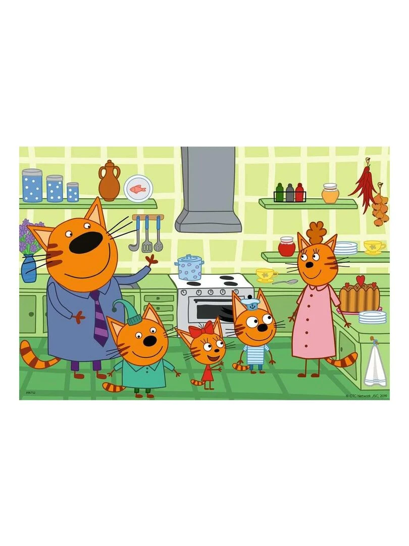 Puzzles 2x24 p A la maison avec les Kid E Cats N/A