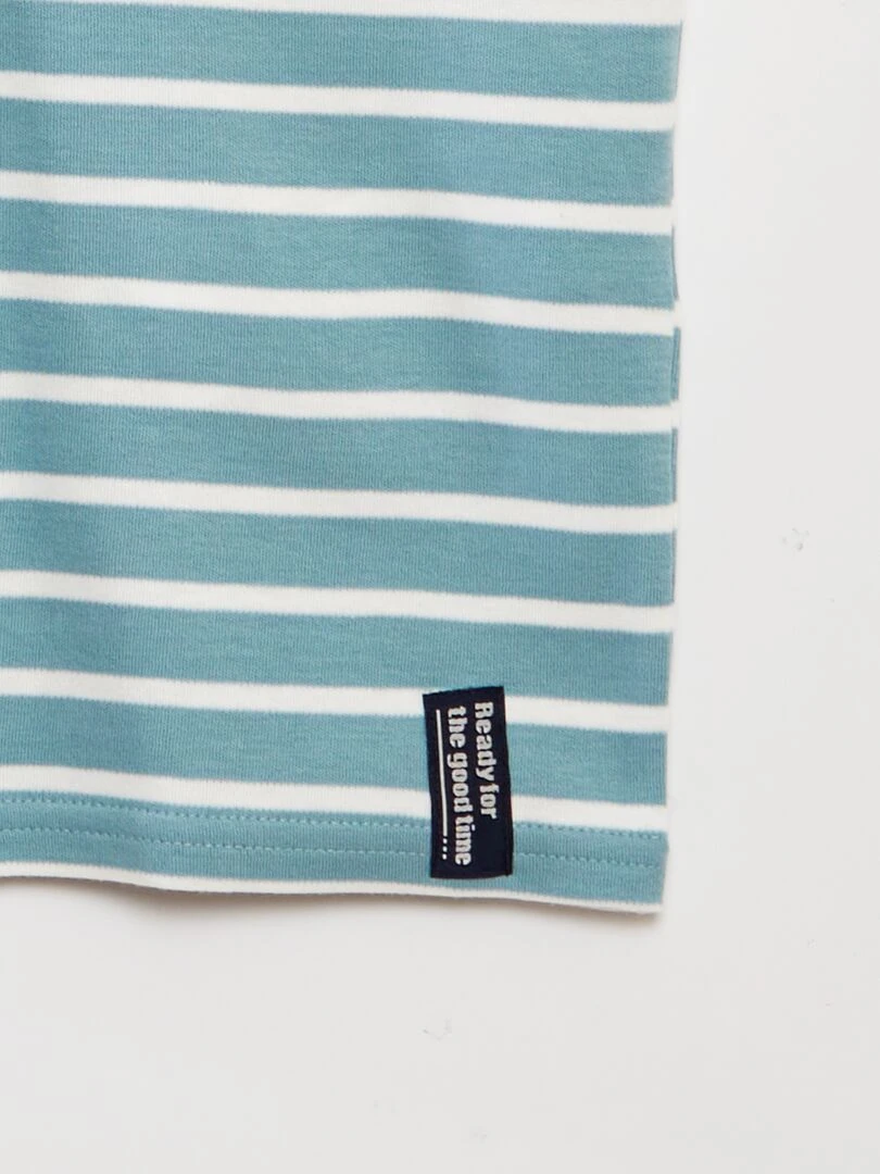 Tee shirt marinière   Bleu