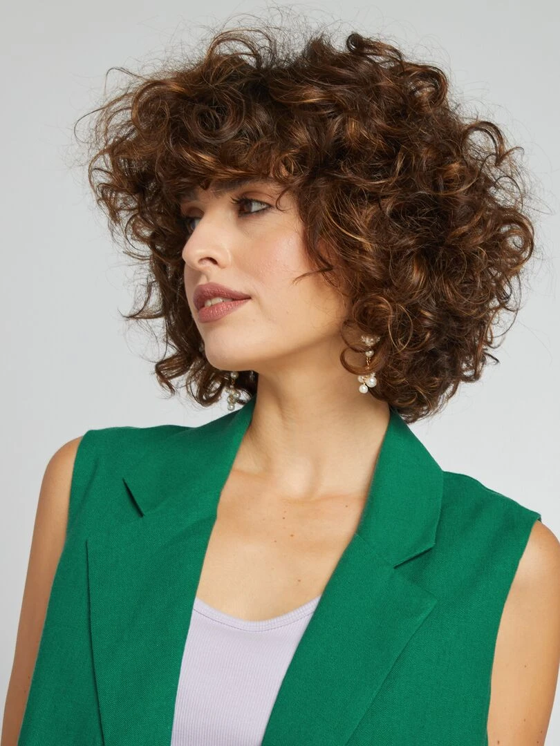 Veste de tailleur sans manches   Vert